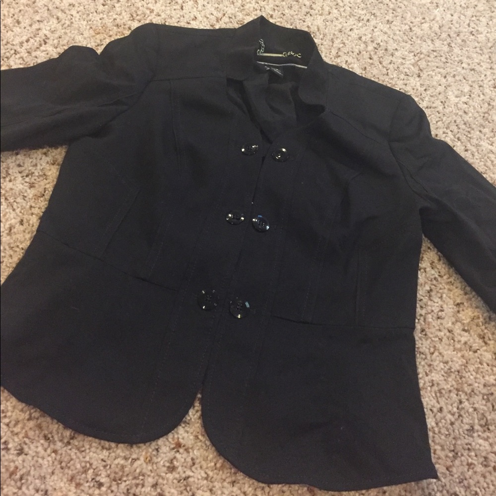 White House black market black ponte blazer